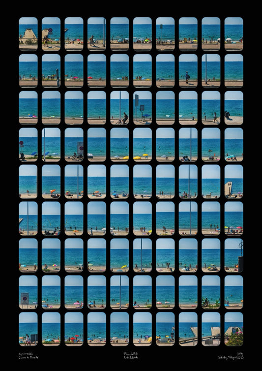 Côte d'Azur Poster Art Print Train Travel Katie Edwards Photography London