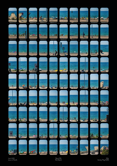Côte d'Azur Poster Art Print Train Travel Katie Edwards Photography London