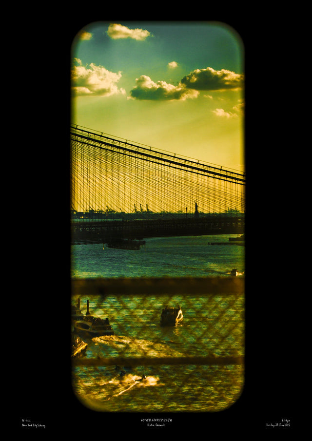 New York City Subway Poster Art Print Train Travel Katie Edwards Photography London